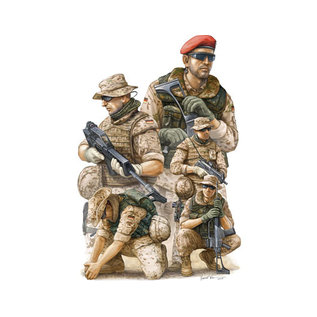 Trumpeter Modern German ISAF Soldiers in Afghanistan - 1:35