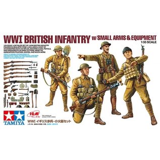 TAMIYA WWI British Infantry w/ small arms & equipment - 1:35