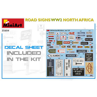 MiniArt Road Signs / Straßenschilder WWII North Africa - 1:35