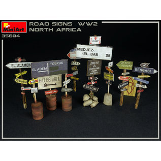 MiniArt Road Signs / Straßenschilder WWII North Africa - 1:35