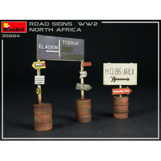 MiniArt Road Signs / Straßenschilder WWII North Africa - 1:35