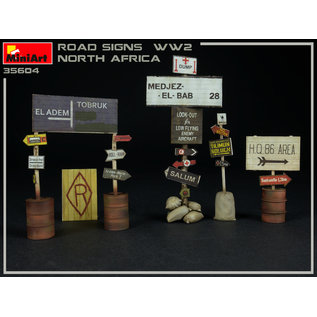 MiniArt Road Signs / Straßenschilder WWII North Africa - 1:35