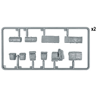 MiniArt Britische Rucksäcke, Taschen und gefaltetes Leinen - WWII - 1:35