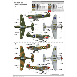 Trumpeter Curtiss P-40F Warhawk - 1:32