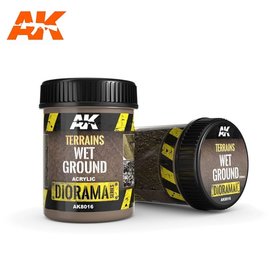 AK Interactive AK Interactive - TERRAINS WET GROUND - 250ml (Acrylic)