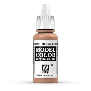 Vallejo Model Color - 804 - Beigerot (Beige Red), 17 ml