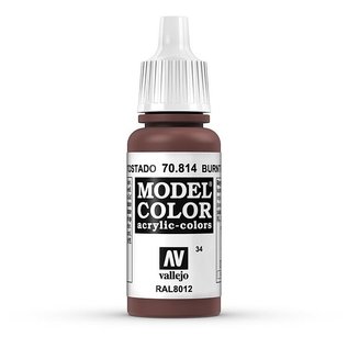 Vallejo Model Color - 814 - Rot Gebrannt (Burnt Red), 17 ml