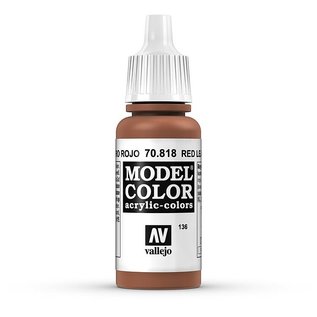 Vallejo Model Color - 818 - Rotes Leder (Red Leather), 17 ml