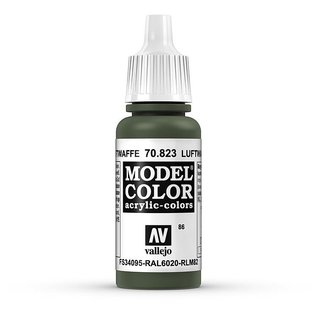 Vallejo Model Color - 823 - Grüne Tarnung Luftwaffe (Luftwaffe Camo Green), 17 ml