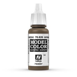 Vallejo Vallejo - Model Color - 826 - Mittelbraune Tarnung (German Camo Medium Brown), 17 ml