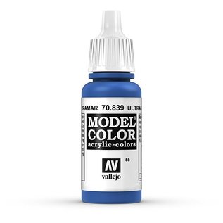 Vallejo Model Color - 839 - Ultramarin Blau (Ultramarine), 17 ml