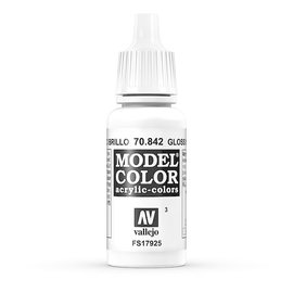 Vallejo Vallejo - Model Color - 842 - Glanzweiss (Gloss White), 17 ml