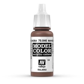 Vallejo Vallejo - Model Color - 846 - Mahagonibraun (Mahogany Brown), 17 ml