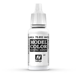 Vallejo Vallejo - Model Color - 853 - Lasurweiss (White Glaze), 17 ml