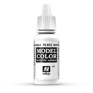 Vallejo Model Color - 853 - Lasurweiss (White Glaze), 17 ml
