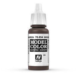 Vallejo Vallejo - Model Color - 854 - Lasurbraun (Brown Glaze), 17 ml