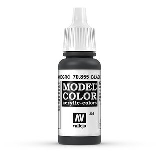 Vallejo Model Color - 855 - Lasurschwarz (Black Glaze), 17 ml