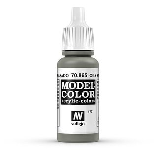 Vallejo Model Color - 865 - Geölter Stahl (Oily Steel), 17 ml