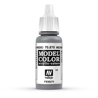 Vallejo Model Color - 870 - Mittelgrau (Medium Sea Grey), 17 ml