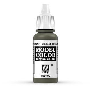 Vallejo Model Color - 893 - Dunkelgrün USA (US Dark Green), 17 ml