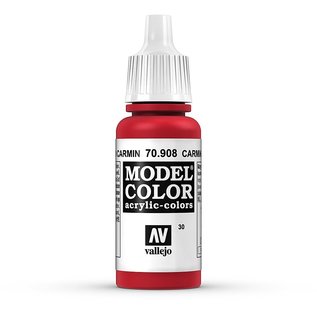 Vallejo Model Color - 908 - Karminrot (Carmine Red), 17 ml