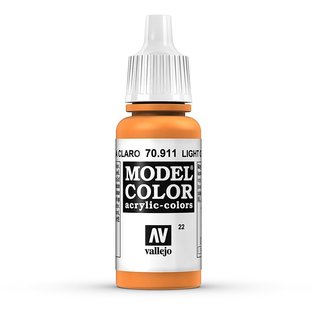 Vallejo Model Color - 911 - Hellrotorange (Light Orange), 17 ml