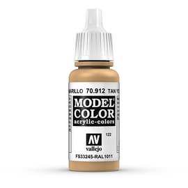 Vallejo Vallejo - Model Color - 912 - Braungelb (Tan Yellow), 17 ml