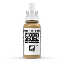 Vallejo Vallejo - Model Color - 914 - Grünocker (Green Ochre), 17 ml