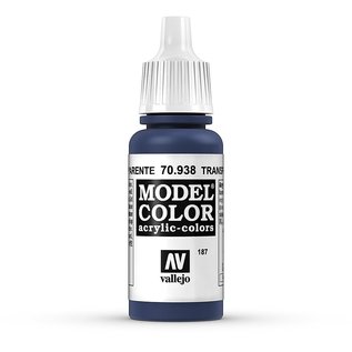 Vallejo Model Color - 938 - Transparent Blau, 17 ml