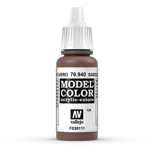 Vallejo Model Color - 940 - Lehmbraun (Saddle Brown), 17 ml