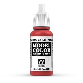 Vallejo Vallejo - Model Color - 947 - Orientrot (Red), 17 ml