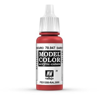 Vallejo Model Color - 947 - Orientrot (Red), 17 ml