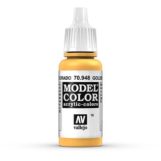 Vallejo Model Color - 948 - Safrangelb (Golden Yellow), 17 ml