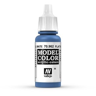 Vallejo Model Color - 962 - Verkehrsblau (Flat Blue), 17 ml