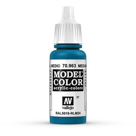 Vallejo Vallejo - Model Color - 963 - Enzianblau (Medium Blue), 17 ml