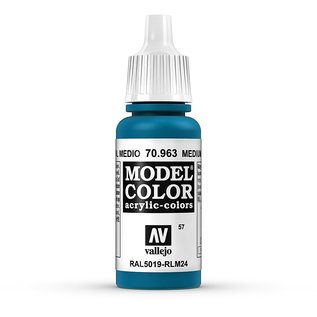 Vallejo Model Color - 963 - Enzianblau (Medium Blue), 17 ml