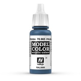 Vallejo Vallejo - Model Color - 965 - Preussisch Blau (Prussian Blue), 17 ml