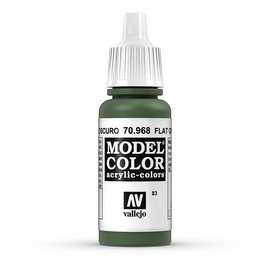 Vallejo Vallejo - Model Color - 968 - Olivgrün Mittel (Flat Green), 17 ml