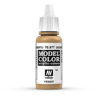 Vallejo Model Color - 977 - Ockergelb Dunkel (Desert Yellow), 17 ml