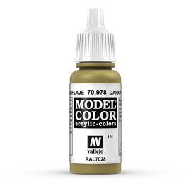 Vallejo Vallejo - Model Color - 978 - Currygelb (Dark Yellow), 17 ml