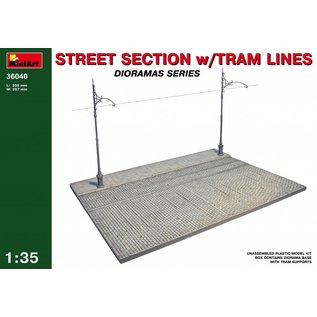 MiniArt Street Section w/Tram Line  - 1:35