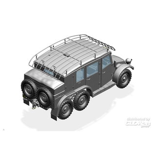 Bronco Models German Krupp Protze Kfz.19 Radio command Car  - 1:35