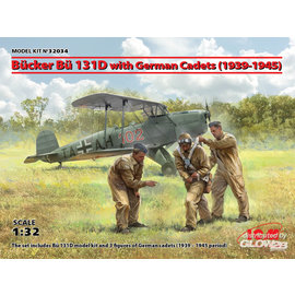 ICM ICM - Bücker Bü 131D w. German Cadets (1939-45) Limited - 1:32