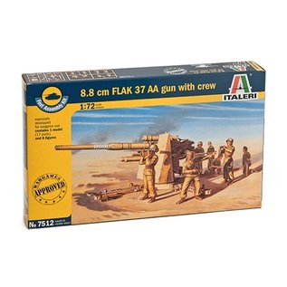 Italeri dt. Flak 37 8,8cm mit Bedienmannschaft - 1:72