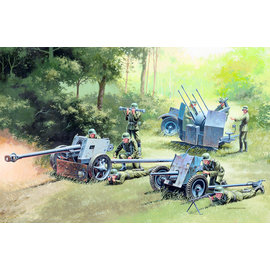 Italeri Italeri - German Gun Set: PaK35, PaK40, FlaK38 - 1:72