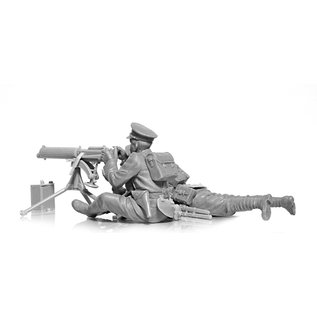 ICM ICM - WWI British Vickers MG Crew (Vickers MG & 2 figures) - 1:35