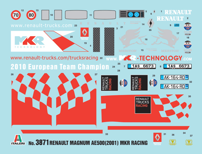 Italeri - Renault Magnum AE500 MKR Racing - 1:24 - Traudls Modellbau