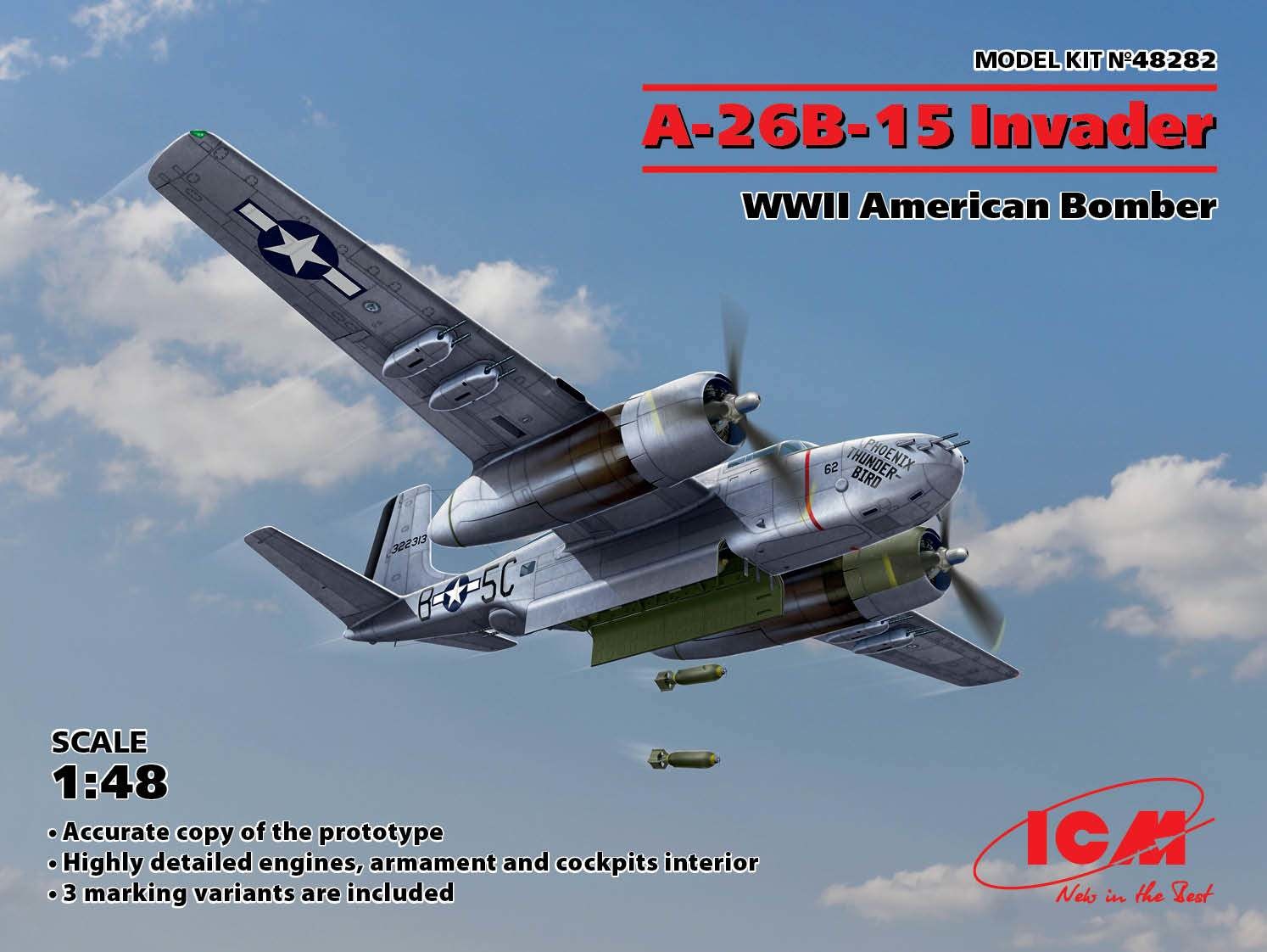 ICM - Douglas A-26B-15 Invader WWII American Bomber - 1:48