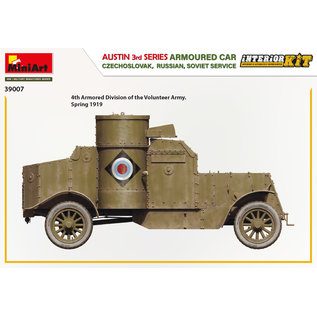 MiniArt Austin Armoured Car 3rd Series - Czechoslovak, Russian, Soviet Service - w/Interieur - 1:35