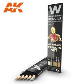 AK Interactive AK Interactive - Metallics Effect Set - Weathering Pencils